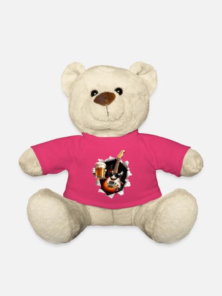 Gitarre Bier - Teddy - Pink