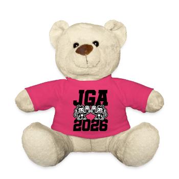Jga 2026 Junggesellenabschied Affen - Teddy - Pink - Vorne