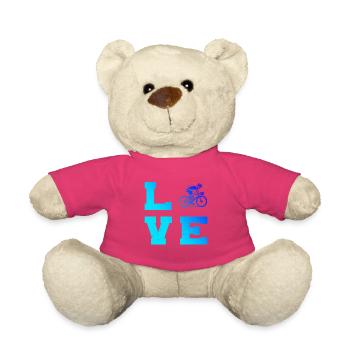 Iconisches Roadbike Motiv - Teddy - Pink - Vorne