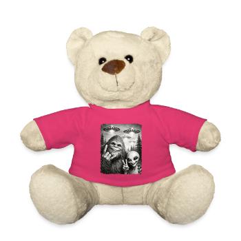 Bigfoot Alien Rocker, Rock Musik, Rock Hand, UFO - Teddy - Pink - Vorne