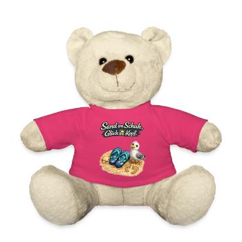Sand im Schuh, Glück im Kopf - Teddy - Pink - Vorne