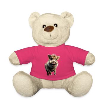 Wildschwein Schwarzwild Wildschweine Schwein Jäger - Teddy - Pink - Vorne