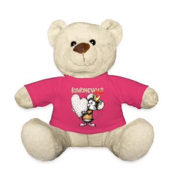Carnival Mouse Heart Balloon Carnival Rhineland - Teddy Bear - pink - Front