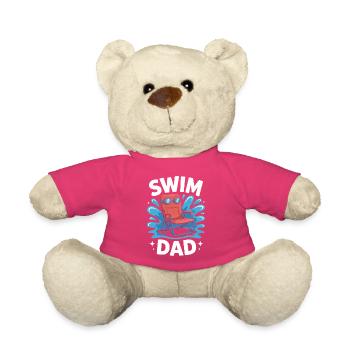 Schwimmen Sprüche Lustiges Schwimmen Geschenk - Teddy - Pink - Vorne
