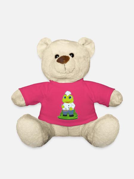 Frosch Koch Pfanne Kochen - Teddy - Pink