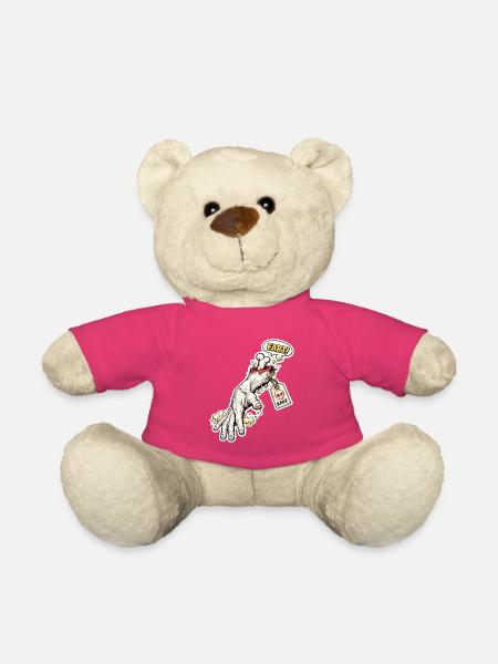 Furz Skelett Zombie Hand Sticker - Teddy - Pink