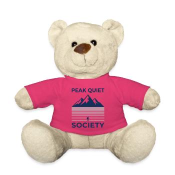 Motif de la silhouette de la montagne PEAK QUIET - Nounours - rose - Devant