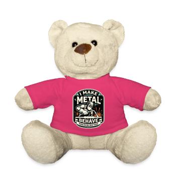 Je crée un motif de soudeur métal comporté - Nounours - rose - Devant