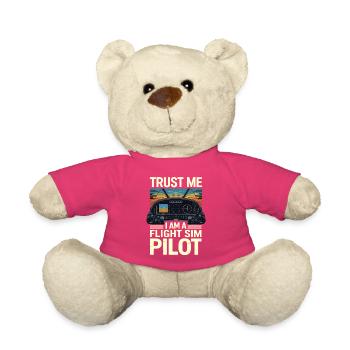 Crois-moi, je suis pilote de simulateur de vol - Nounours - rose - Devant