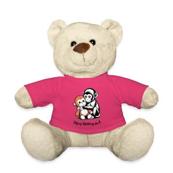 Affenumarmung hält weiter fest - Teddy - Pink - Vorne