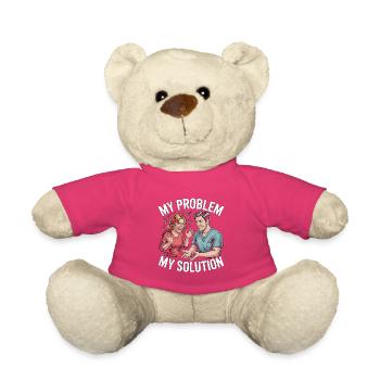 Hand Therapist My Problem My Pictogram Dad Mom - Teddy - Pink - Vorne
