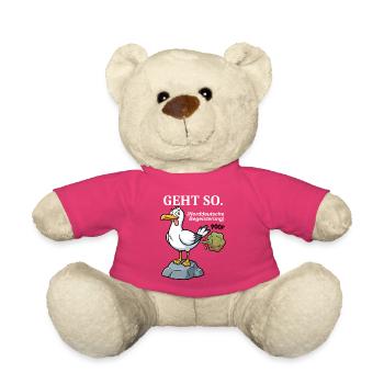 Norddeutscher Humor Spruch: Geht so - Teddy - Pink - Vorne