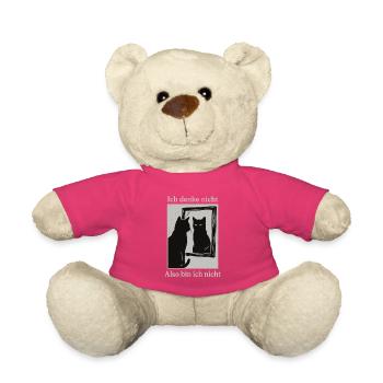 Ich denke nicht Katzenspiegel Humor - Teddy - Pink - Vorne