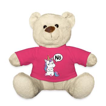 Genervtes Einhorn Nö - Teddy - Pink - Vorne