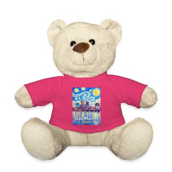 Des Moines Iowa Sternennacht - Teddy - Pink - Vorne