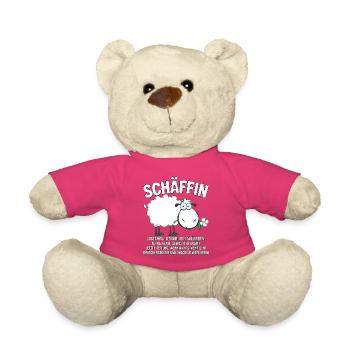 Schäffin - Alpha Schaf mit Sonnenbrille - Teddy - Pink - Vorne