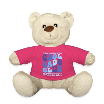 Club des papas cool - Cadeau de la fête des pères des papas - Nounours - rose - Devant