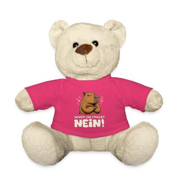 Capybara Attitude Nein! - Teddy - Pink - Vorne