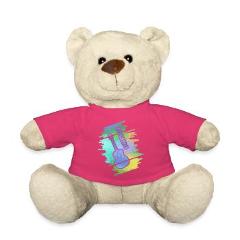 Guitariste Jolino - Nounours - rose - Devant