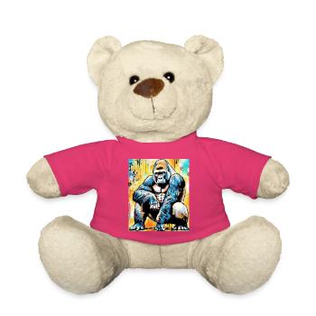 gorilla - Teddy Bear - pink - Front