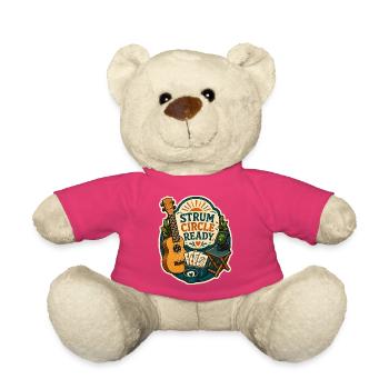 CERCLE DE GRATTAGE PRÊT - Nounours - rose - Devant