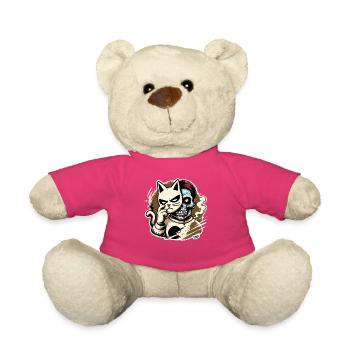Masque de chat contre Visage de zombie - Nounours - rose - Devant
