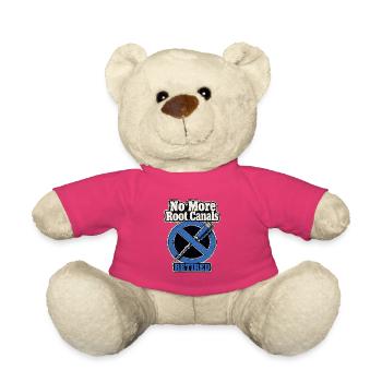 Premium-Geschenk für pensionierte Zahnärzte, keine Wurzelkanäle mehr - Teddy - Pink - Vorne