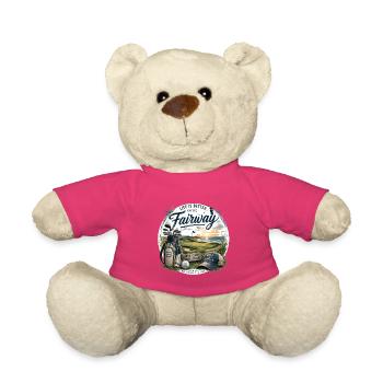 Life is Better on the Fairway – Golf Gift Desi - Teddy Bear - pink - Front