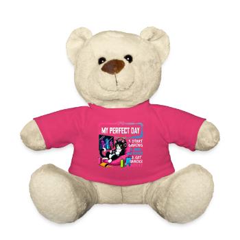 Gamer Gaming Cat Video Game - Teddy - Pink - Vorne