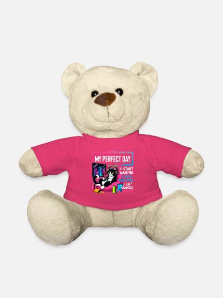 Gamer Gaming Cat Video Game - Teddy - Pink