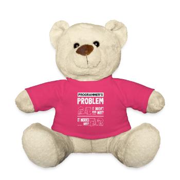 Programmierer Problem Informatik - Teddy - Pink - Vorne