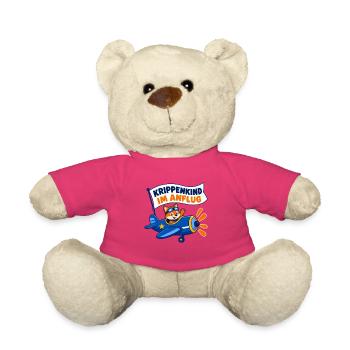 Krippenkind im Anflug – Fuchs als kleiner Pilot - Teddy - Pink - Vorne
