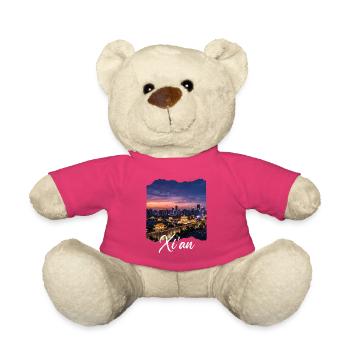 Xi'an Evening World at the City Wall - Teddy Bear - pink - Front