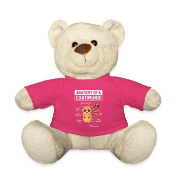 Anatomie d’un coati - Nounours - rose - Devant