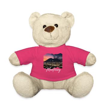 Monterrey Evening City Panorama - Teddy Bear - pink - Front