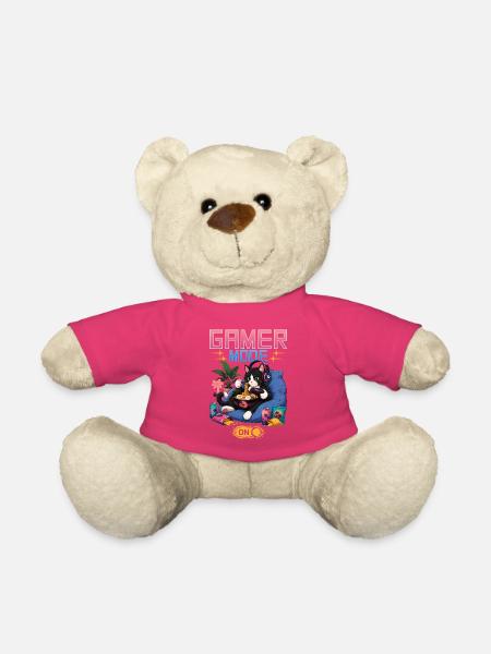 Skeleton Gamer Gaming Halloween - Teddy - Pink