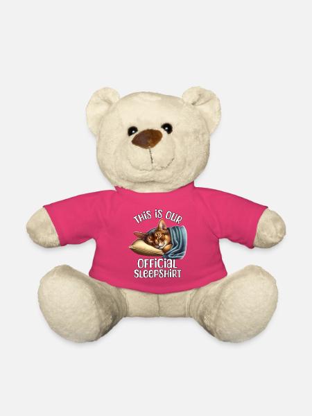 Abessinierkatze Schlafshirt - Teddy - Pink