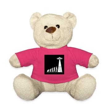  Evolution Mensch Zu Alien Ufo Entführung Science - Teddy - Pink - Vorne