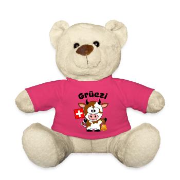 Gruezi Schweizer Kuh  - Teddy - Pink - Vorne
