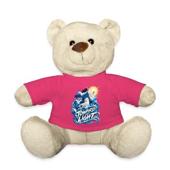 Toward Light – Wellenmotive und Heilandsfigur - Teddy - Pink - Vorne