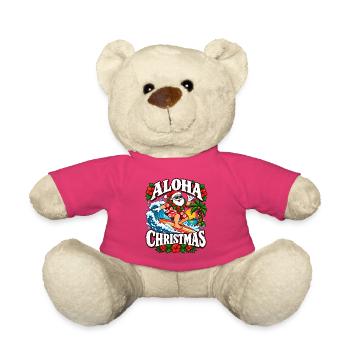 Aloha Weihnachten Surfer Santa - Teddy - Pink - Vorne