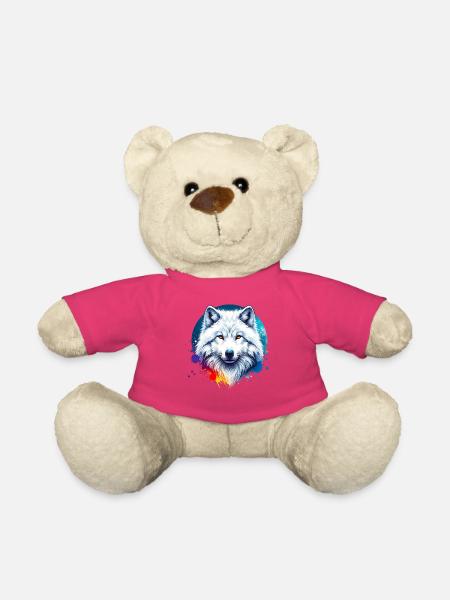Polarwolf Motiv - Teddy - Pink