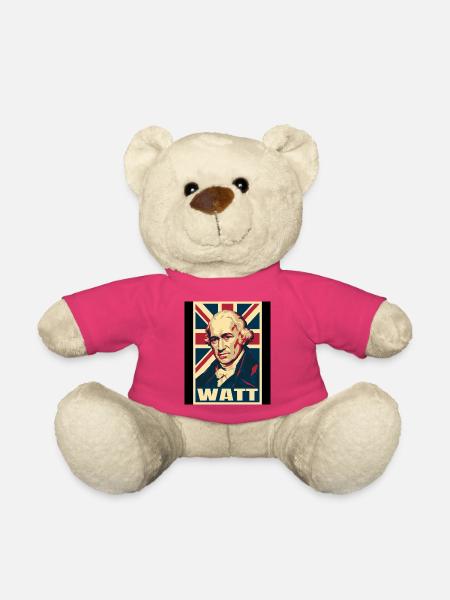 James Watt UK Pop Art - Teddy - Pink
