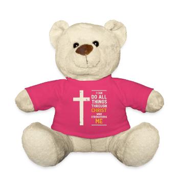 Ich kann alles durch Christus tun, der - Teddy - Pink - Vorne