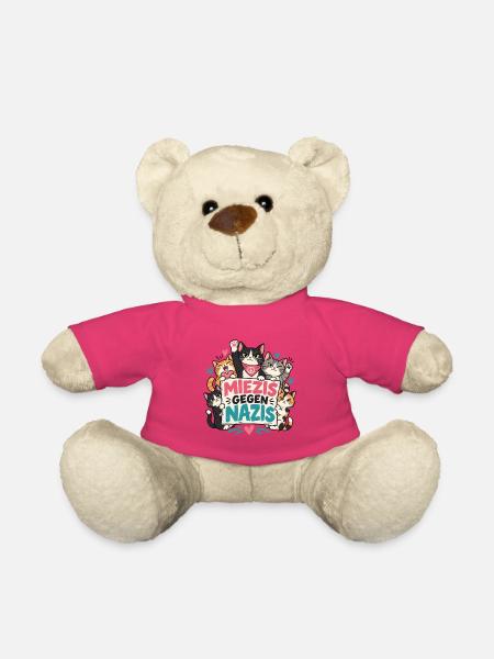 Miezis gegen Nazis – Katzenhalter gegen Rechts - Teddy - Pink