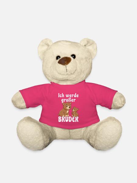 Ich werde großer Bruder Bären Familie Nachwuchs - Teddy - Pink