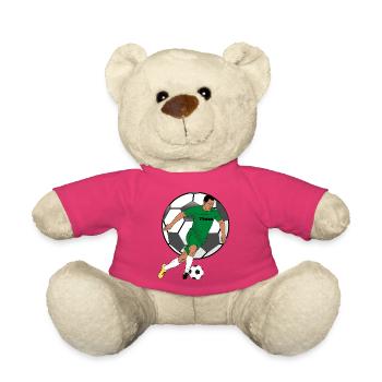 Teamgeist Grünes Fußballtrikot - Teddy - Pink - Vorne