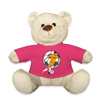 Teamgeist im Orangentrikot - Teddy - Pink - Vorne