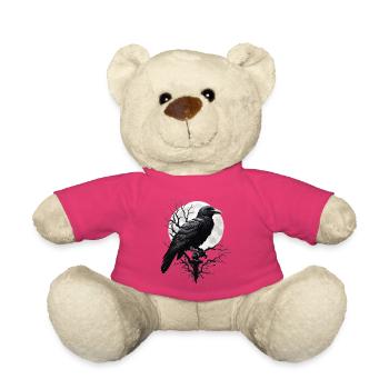 Corbeau noir - Nounours - rose - Devant