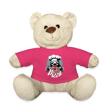 Pizza Yummy paresseux cadeau - Nounours - rose - Devant